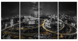 Nočné mesto - obraz (Obraz 160x80cm)