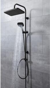 Livarno home Horná sprcha XXL s protiodkvapkávacím systémom (čierna) (100370028)