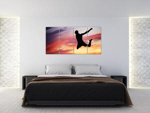 Obraz skákajúceho muža (Obraz 160x80cm)