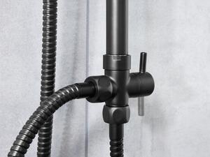 Livarno home Horná sprcha XXL s protiodkvapkávacím systémom (čierna) (100370028)
