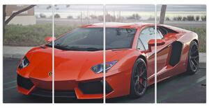 Obraz červeného Lamborghini (Obraz 160x80cm)