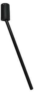 Stropné bodové svietidlo Zenia LED, čierne, výška 48,5 cm