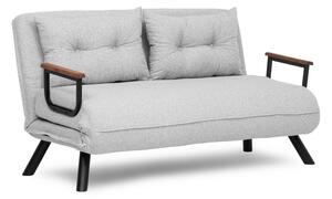 Dizajnová rozkladacia sedačka Hilarius II 133 cm sivá