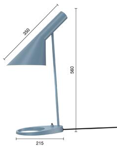 Dizajnová stolová lampa Louis Poulsen AJ modrošedá