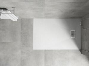 Mexen Hugo, obdĺžniková sprchová vanička SMC 130 x 90 cm, biela, biela krytka, 42109013-W