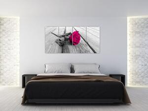 Obrazy kvetov - ruža (Obraz 160x80cm)