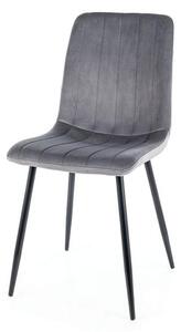 Jedálenská stolička OLON sivá/čierna