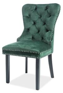 Jedálenská stolička OEGEST zelená/čierna