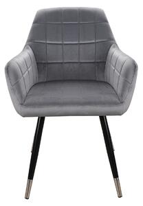 Jedálenská stolička NEXI sivá/čierna