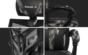 Huzaro Herné kreslo Combat 5.0 s výsuvnou podnožkou - camo