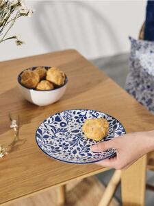 Sinsay - Keramické taniere s rastlinným motívom 2 pack - viacfarebná