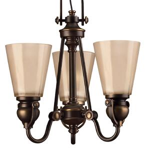 Závesná lampa MAYFLOWER rustikálna 3-pl