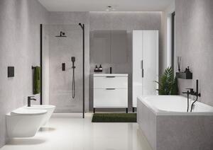 Cersanit City, vysoká kúpeľňová skrinka 60x36x180 cm, biela, S584-019-DSM