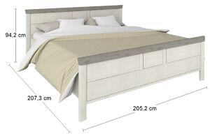 Manželská posteľ s roštom Orentano 180 - pino aurelio / madagascar / nelson