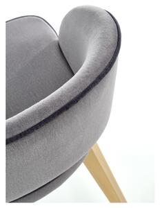 Jedálenská stolička MORANU dub medový/svetlosivá