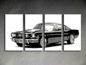 Ručne maľovaný POP Art obraz Ford Mustang (POP ART obrazy)