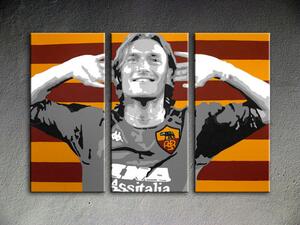 Ručne maľovaný POP Art obraz Francesco Totti (pop art Francesco Totti)
