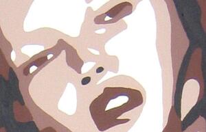 Ručne maľovaný POP Art obraz Kate Moss (POP ART obrazy)