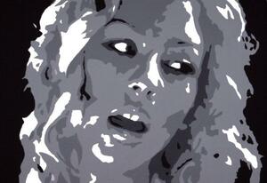 Ručne maľovaný POP Christina Aguilera (POP ART obrazy)