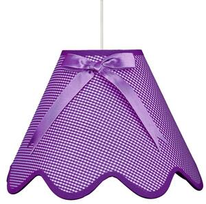 Fialový závesný luster Lola pre žiarovku E27 – LED lustre a svietidlá > Kolekcie svietidiel > Kolekcia svietidiel LOLA