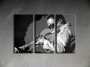 Ručne maľovaný POP Art obraz Miles Davis (POP ART obrazy)