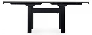 Výškovo nastaviteľný stôl OfficeTech Dual, 120 x 80 cm, čierna podnož
