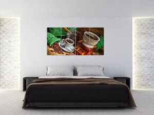 Obraz kávového zátišie (Obraz 160x80cm)