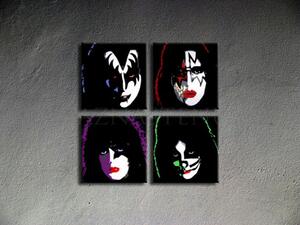 Ručne maľovaný POP Art obraz Kiss (POP ART obrazy)