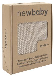 Bambusová pletená deka New Baby 100x80 cm beige