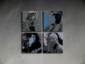 Ručne maľovaný POP Art obraz Rolling Stones (POP ART obrazy)