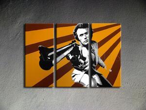Ručne maľovaný POP Art obraz Clint Eastwood (POP ART obrazy)