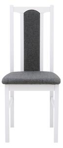 Stolička KOLGA so sivým čalúnením