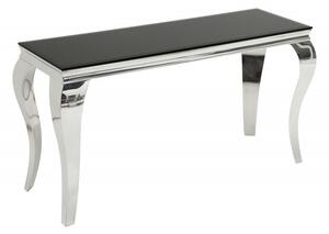 (3266) MODERNO TEMPO luxusný konzolový stolík čierny
