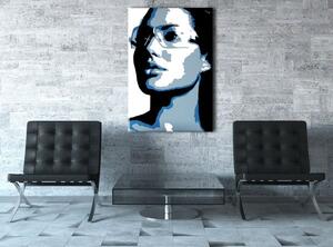 Ručne maľovaný POP Art obraz Angelina Jolie (POP ART obrazy)