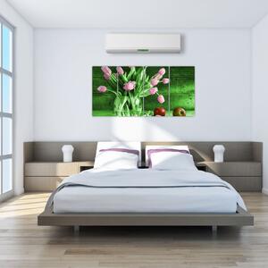 Tulipány vo váze, obraz na stenu (Obraz 160x80cm)