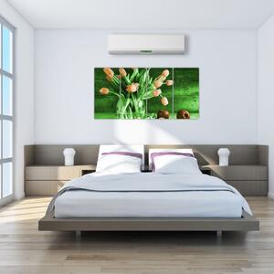 Tulipány vo váze - obraz (Obraz 160x80cm)
