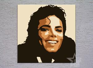 Ručne maľovaný POP Art obraz Michael Jackson (POP ART obrazy)