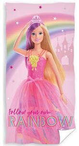 Carbotex Bavlnená froté osuška 70x140 cm - Barbie ružový svet