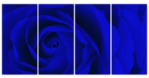 Detail modré ruže - obraz (Obraz 160x80cm)