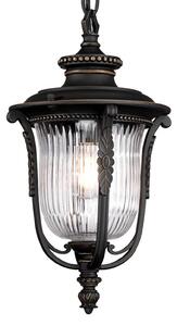 Závesná lampa Luverne do exteriéru