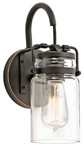 Transparentné tienidlo – nástenná lampa Brinley