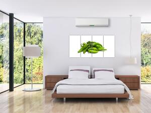 Zelené papričky - obraz (Obraz 160x80cm)