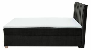 Kontinentálna posteľ MARGO, čierna 120x200 cm
