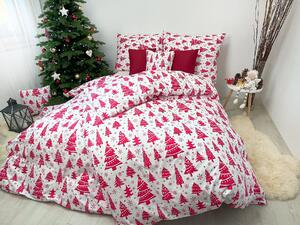 Bavlnené obliečky Vianočný les Zapínanie: Gombík, Veľkosť vankúše: 70x90, Veľkosť prikrývky: 140x200