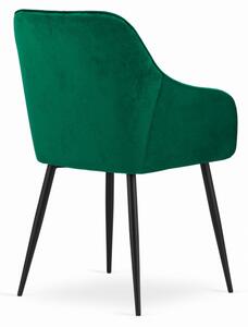 Set dvoch jedálenských stoličiek NUGAT - zelené (2ks)