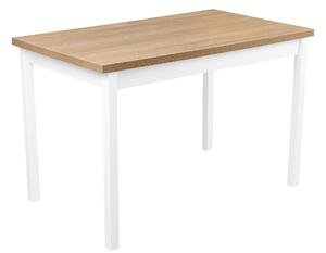 Drevený stôl MAX3L 120x70 Biely/dub Grandson