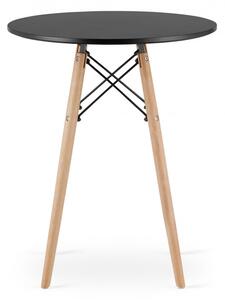 Okrúhly stôl TODI 60 cm čierny