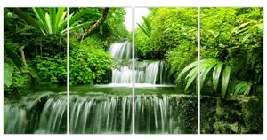Vodopád v prírode, obraz (Obraz 160x80cm)