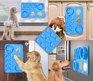 Tutumi, podložka na lízanie jedla pre psa-mačku 368919 Blue, modrá, HOM-02869