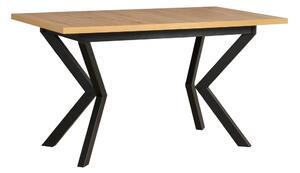 Skladací stôl 140/180x80 IKON 4 Čierny/Oak Artisan